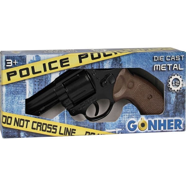 12'li Polis Revolver - Siyah