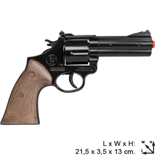 12'li Polis Revolver - Siyah