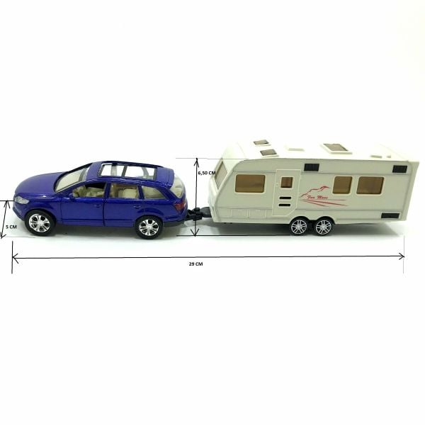 1:48 Ölçekli Die Cast Karavanlı Araç