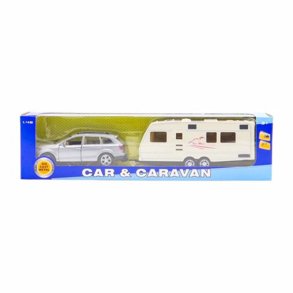 1:48 Ölçekli Die Cast Karavanlı Araç