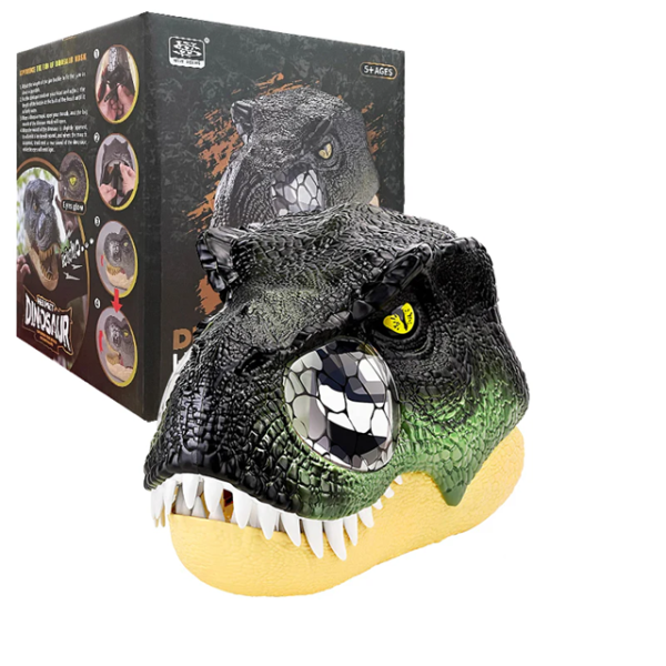 Işıklı ve Sesli T-Rex Maskesi