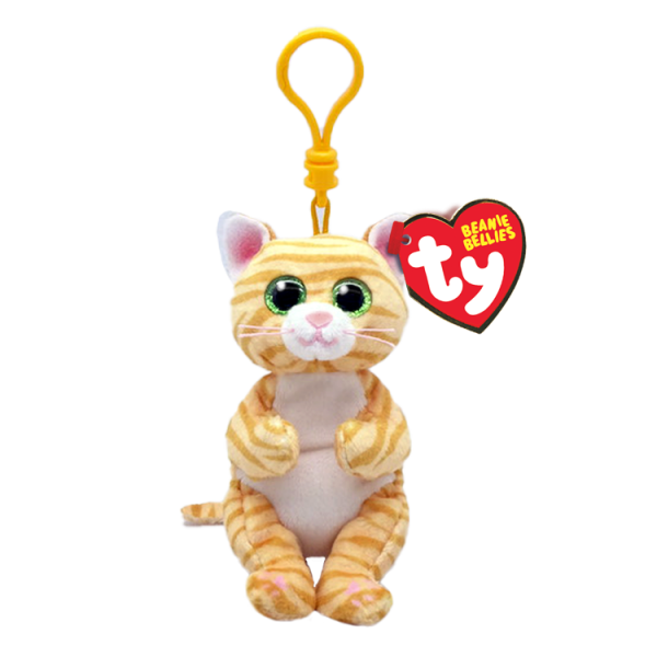 Mango - Sarı Çizgili Kedi Anahtarlık