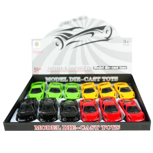 1:32 Die Cast Sesli ve Işıklı Çek Bırak Spor Araba