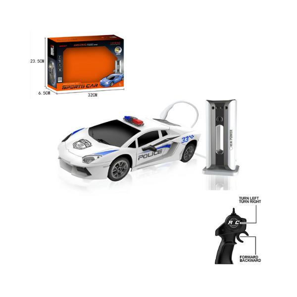 1:24 Uzaktan Kumandalı Sport Drift Car - Siyah & Beyaz