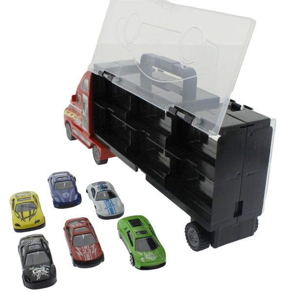 Taşınabilir Die Cast Metal Araçlı Kamyon