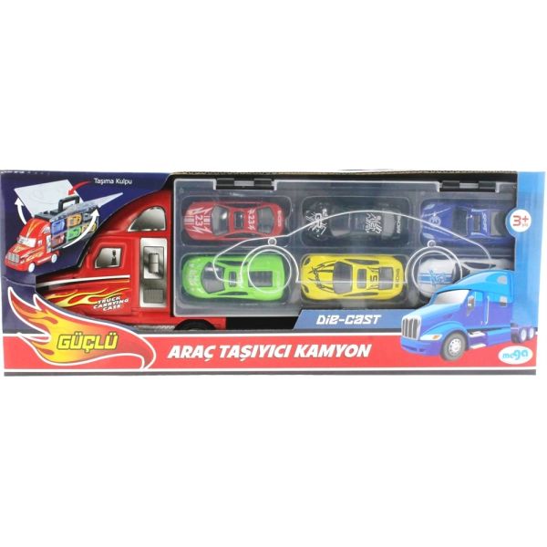 Taşınabilir Die Cast Metal Araçlı Kamyon