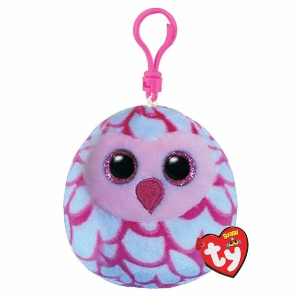 Pinky - Pembe Baykuş Squishy Anahtarlık