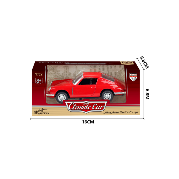 1:32 Die Cast Retro Spor Araba