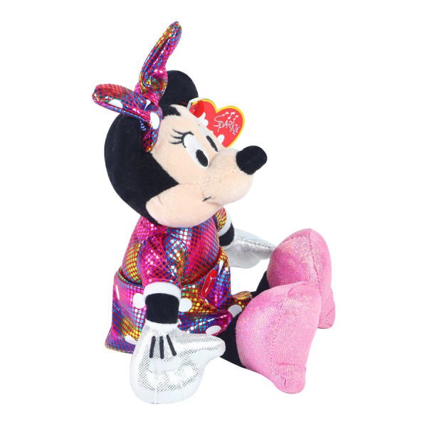 Minnie Mouse Parlak Gökkuşağı Elbiseli Sesli 15 cm.
