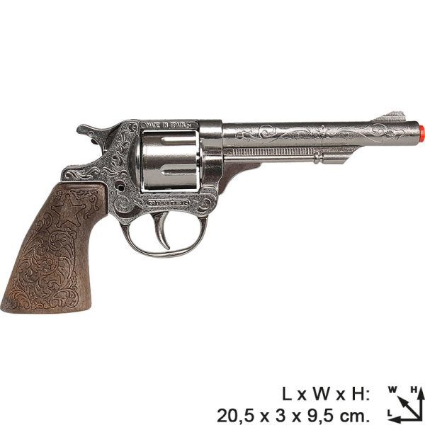 8'li Kovboy Kılıflı Revolver - Büyük