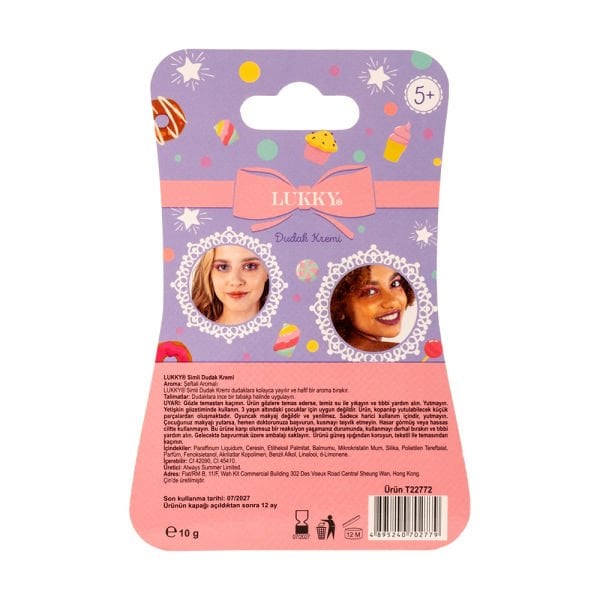 Simli Sakız Aromalı Pembe Dudak Balm