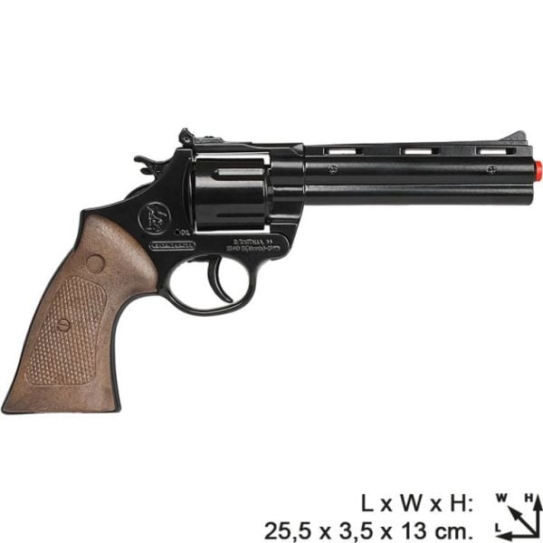 12'li Polis Kılıflı Revolver - Siyah