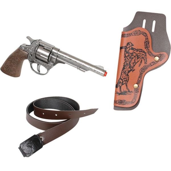 Vahşi Batı Tekli Kılıflı Revolver Seti