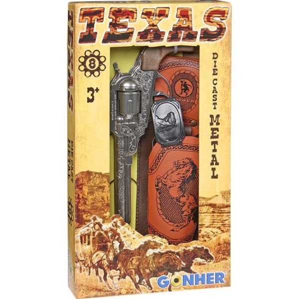 8'li Teksas Kılıflı Revolver Seti