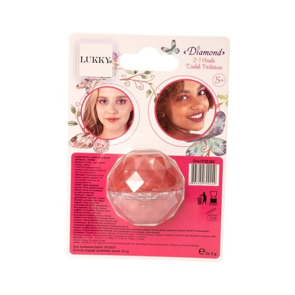 2si 1 Arada Simli Dudak Parlatıcısı - Pembe - Soluk Pembe
