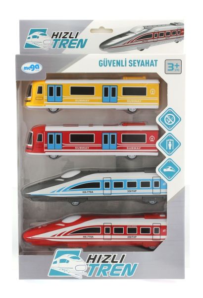 Çek Bırak Plastik Metro Vagonu Seti