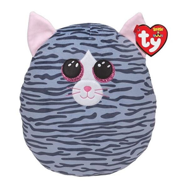 Kiki - Gri Çizgili Kedi Squishy 25 cm.