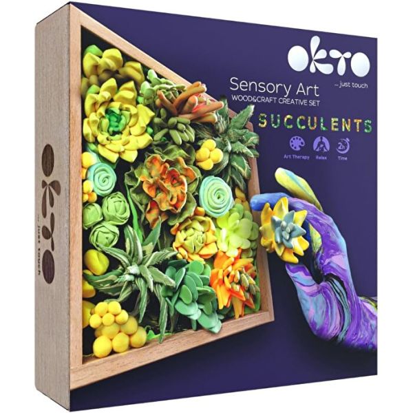 Succulents Energy 3D Duyusal Sanat Seti