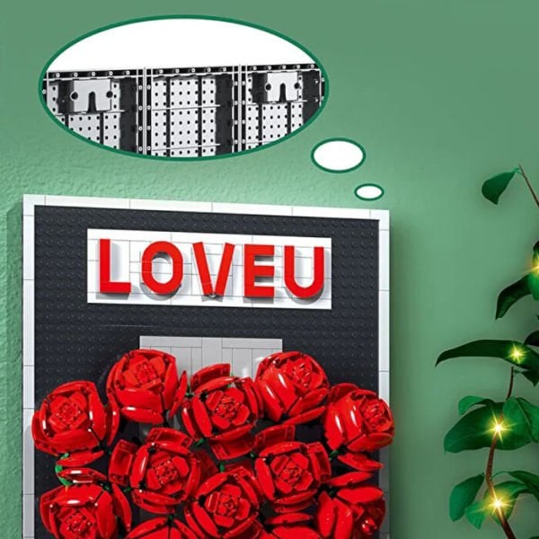 LOVE U GÜL FOTOĞRAF ÇERÇEVESİ