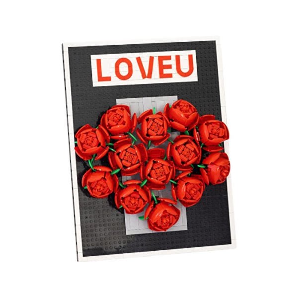 LOVE U GÜL FOTOĞRAF ÇERÇEVESİ