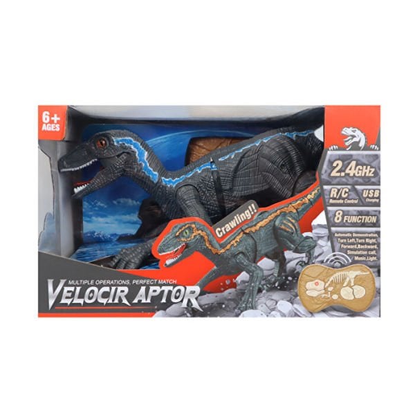 Uzaktan Kumandalı Sesli ve Yürüyen Hareketli Velociraptor Dinozor