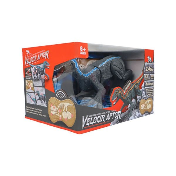 Uzaktan Kumandalı Sesli ve Yürüyen Hareketli Velociraptor Dinozor