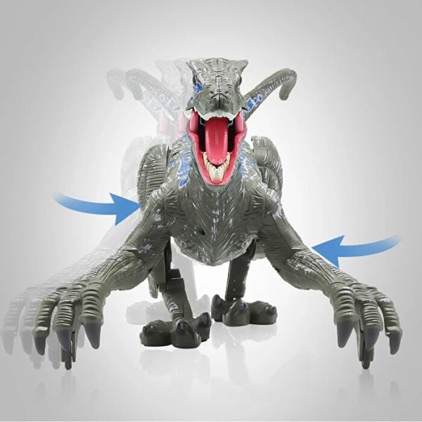 Uzaktan Kumandalı Sesli ve Yürüyen Hareketli Velociraptor Dinozor