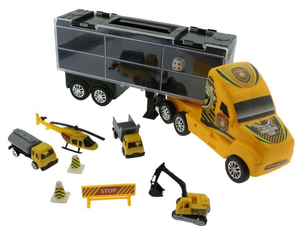 Taşınabilir Die Cast Metal Araçlı İnşaat Kamyonu