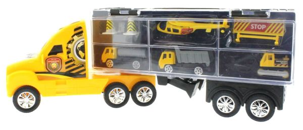 Taşınabilir Die Cast Metal Araçlı İnşaat Kamyonu