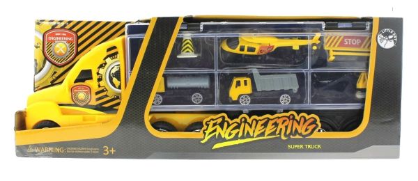 Taşınabilir Die Cast Metal Araçlı İnşaat Kamyonu