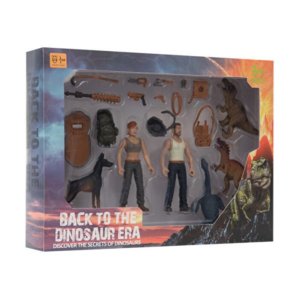 2li Figürlü Dinozorlu Savunma Seti