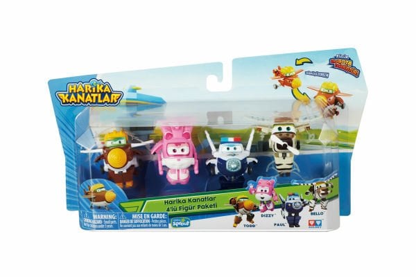 4lü Mini Figür Seti ( Todd. Dizzy. Paul. Bello )