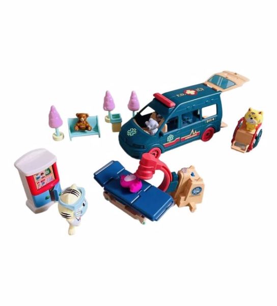 Meow Meow Sarı Ambulans Oyun Seti