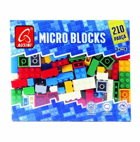 210 Parça Kutulu Renkli Bloklar