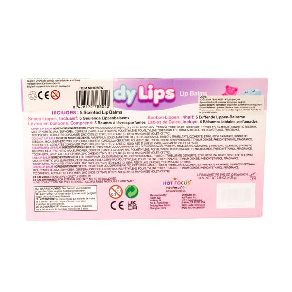 Candy Lips Sweet Lip Balm 5li Set