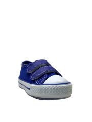 1203-2 Çocuk Keten Işıklı Sneaker SAKS MAVİ - 25