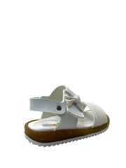 1147 Ortopedik Kız Bebek Beyaz-Pembe Simli Sandalet BEYAZ-PEMBE - 25