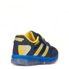 610 Bebek Işıklı Sneaker Sarı/Lacivert - 22