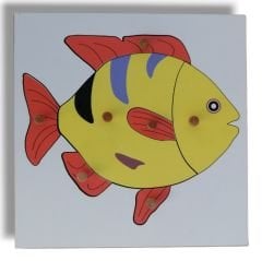Hayvan Puzzle Seti (6 Puzzle + Raf) / Animal Puzzle Set