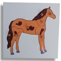 Hayvan Puzzle Seti (6 Puzzle + Raf) / Animal Puzzle Set