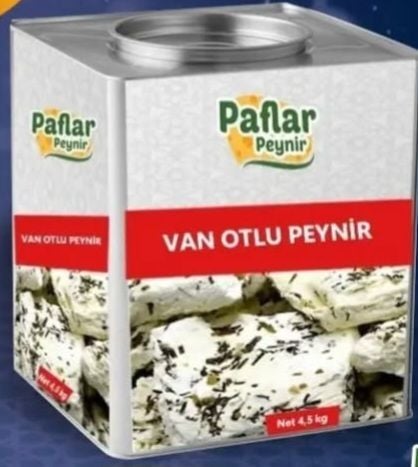 Van Otlu Peynir 4.5 KG (Teneke)