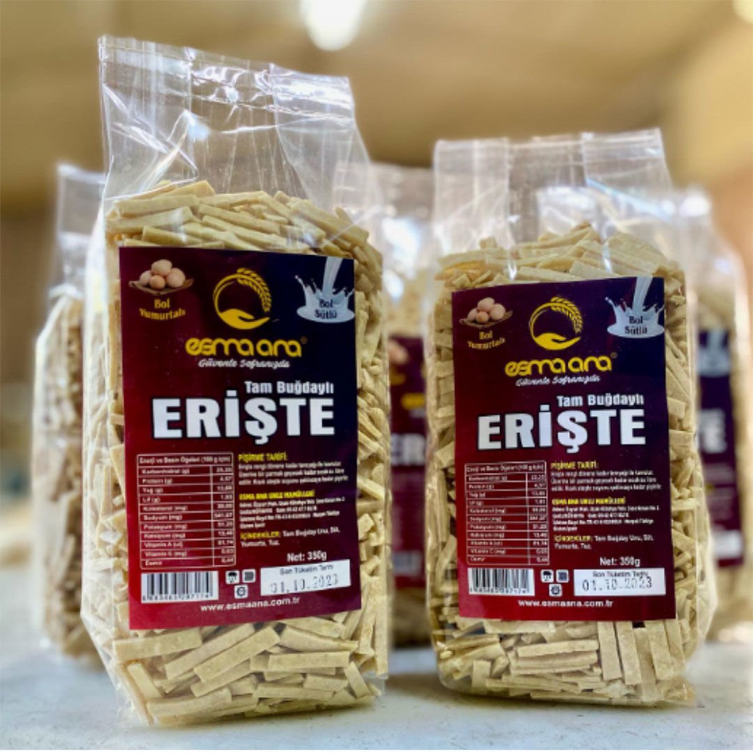 Esma Ana Tam Buğdaylı Erişte 350 Gr