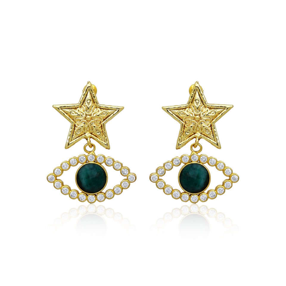 DARK GREEN SPARKLE EYES