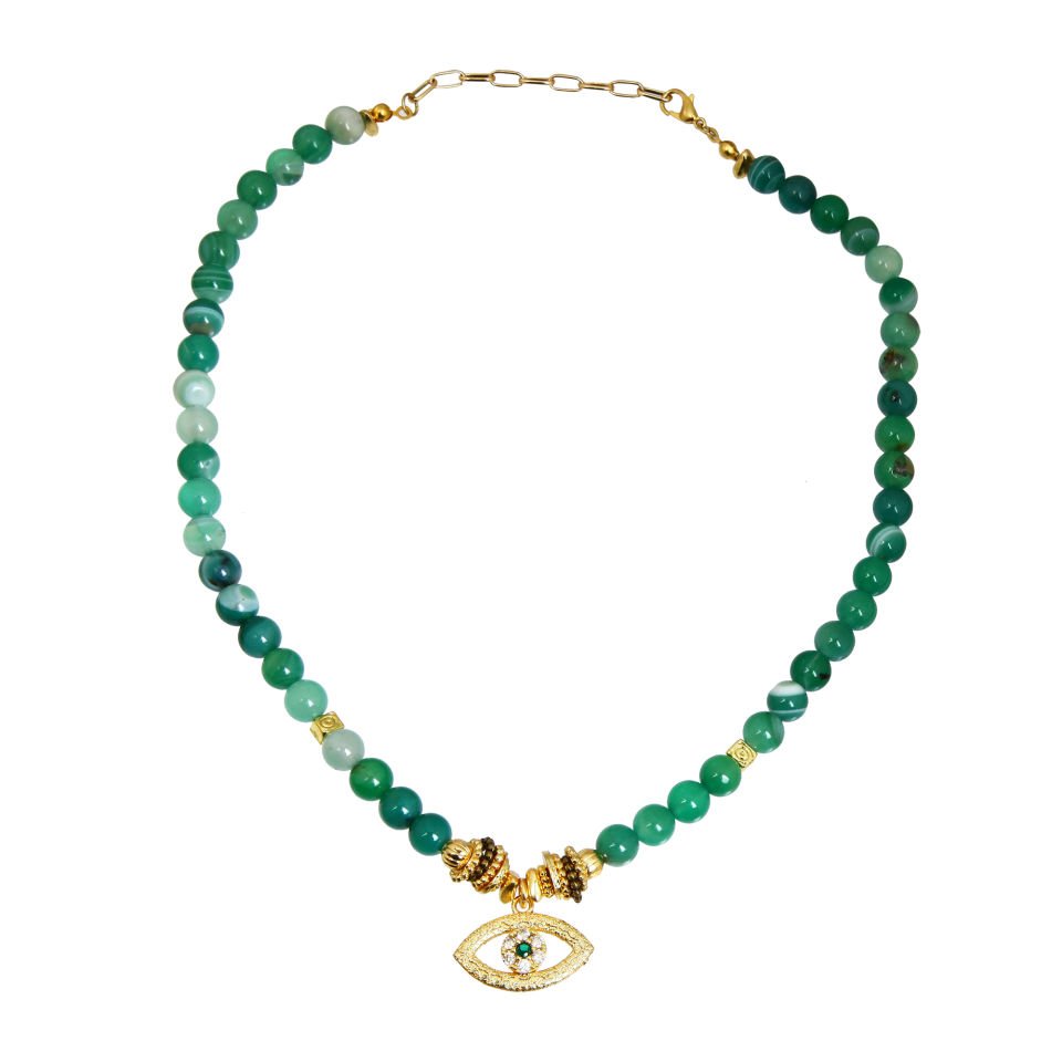 GREEN EYE NECKLACE