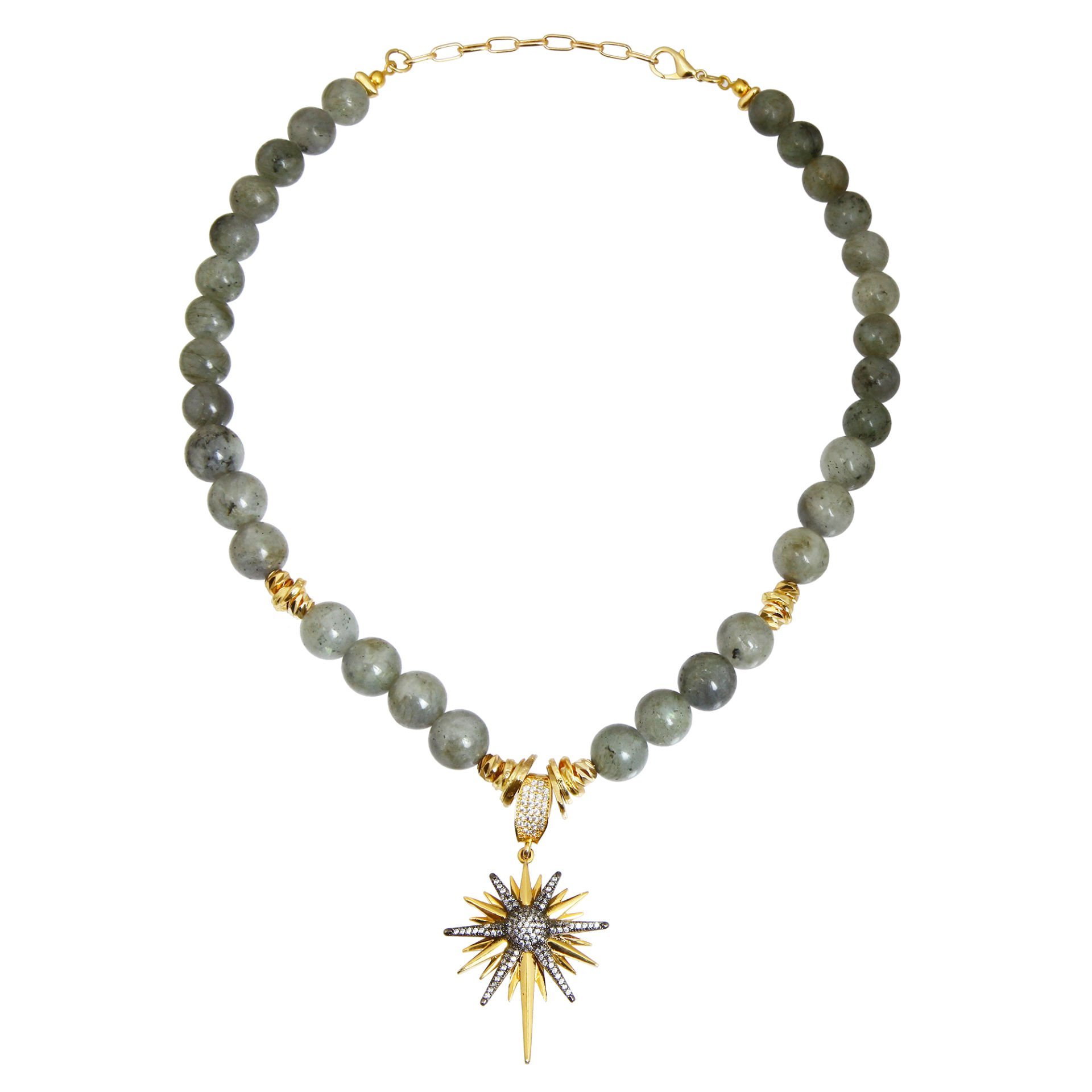 GRAY POLAR STAR NECKLACE