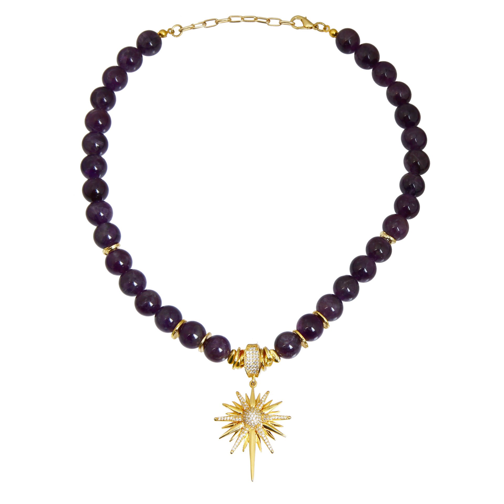VIOLET POLAR STAR NECKLACE