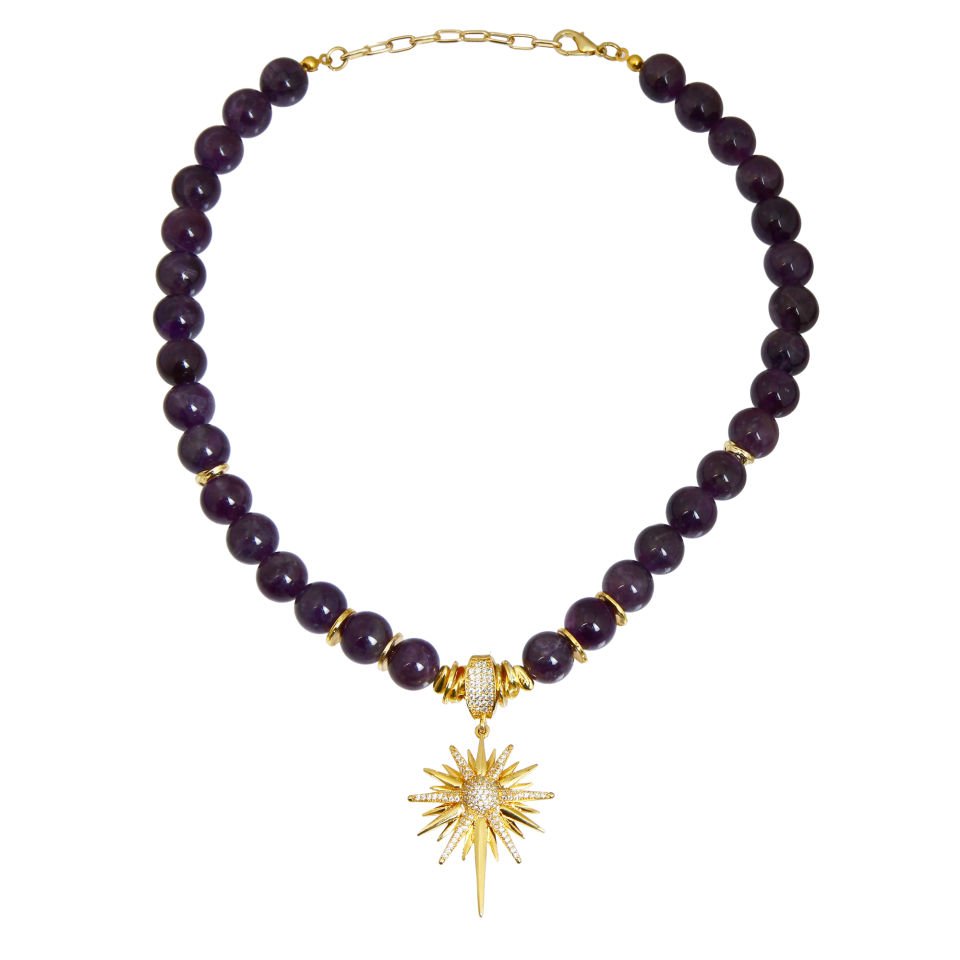 VIOLET POLAR STAR NECKLACE