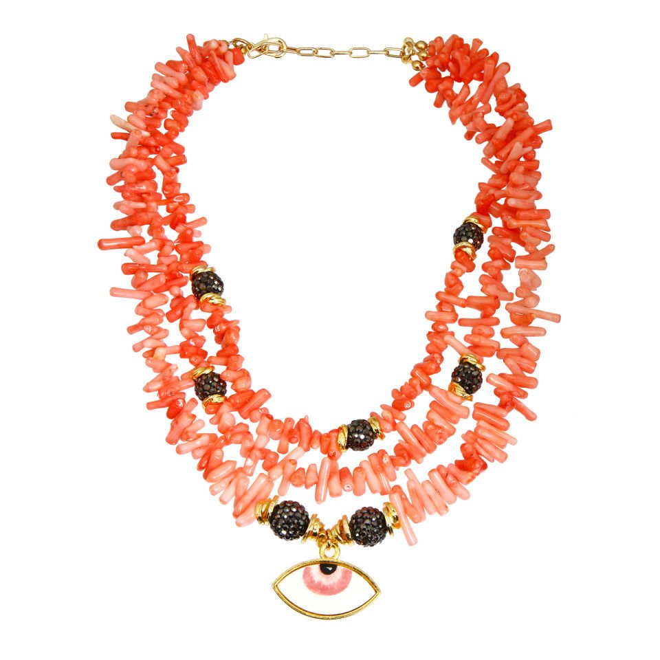 NATUREL PORCELAIN EYE NECKLACE