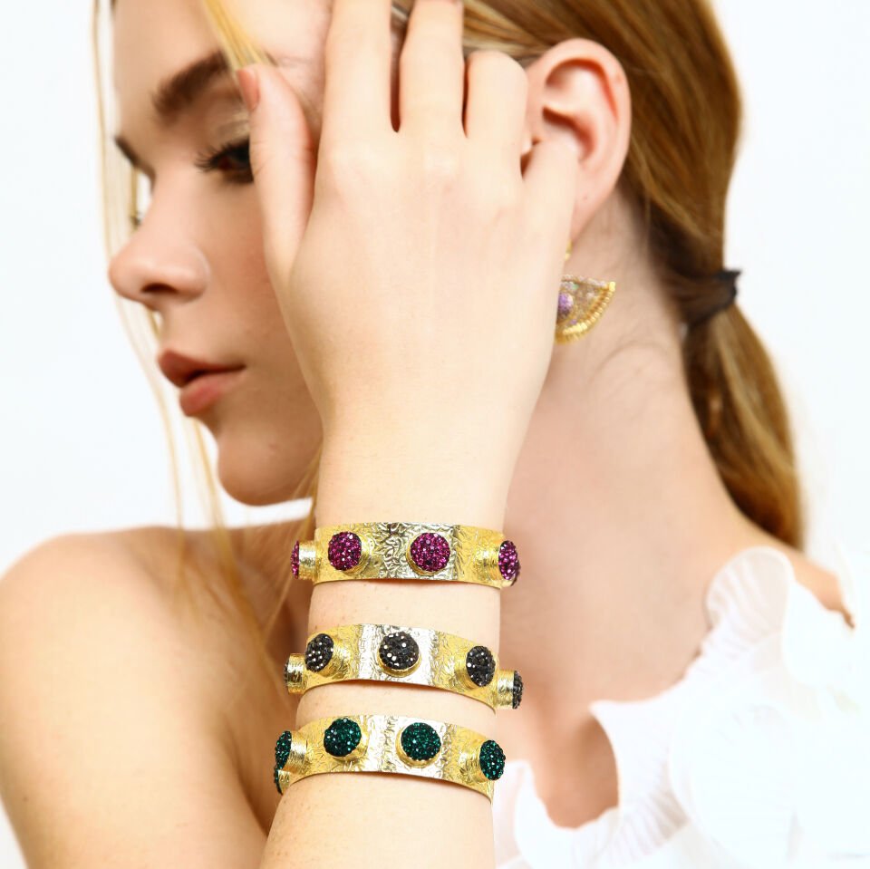 GREEN DOTS BRACELET