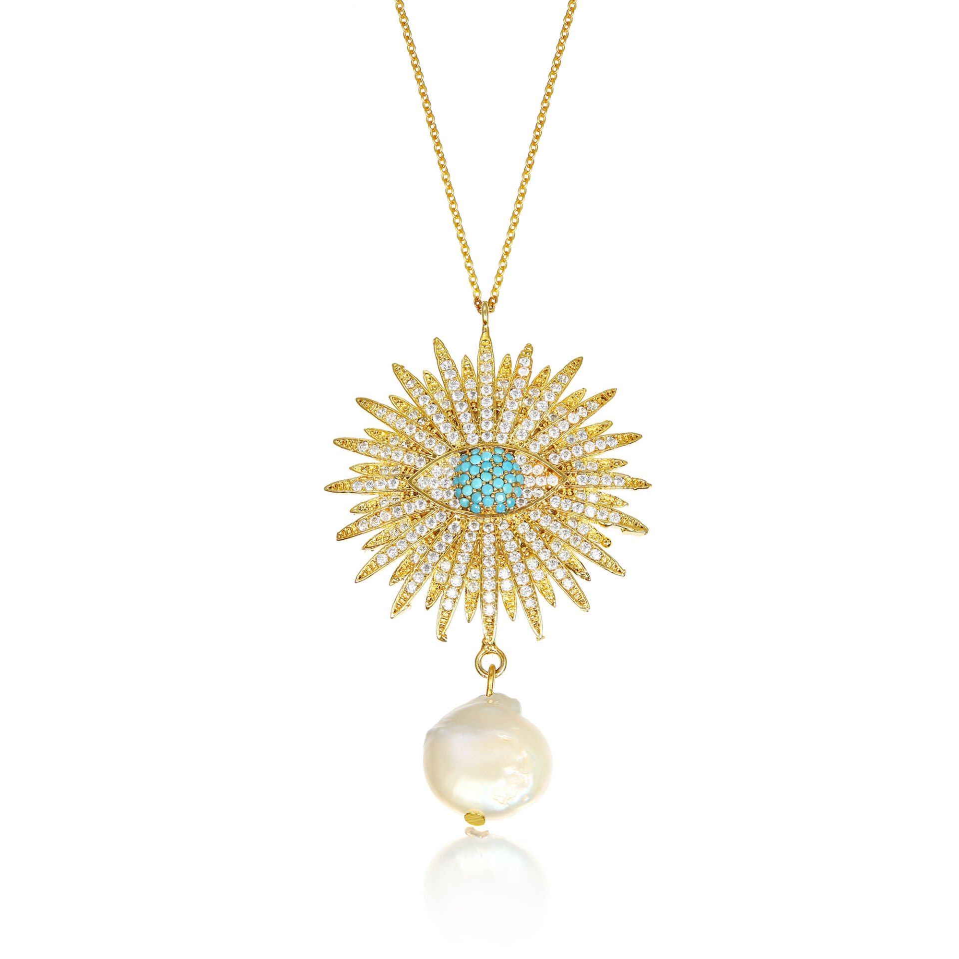 GLARE OF BLUE EYE NECKLACE